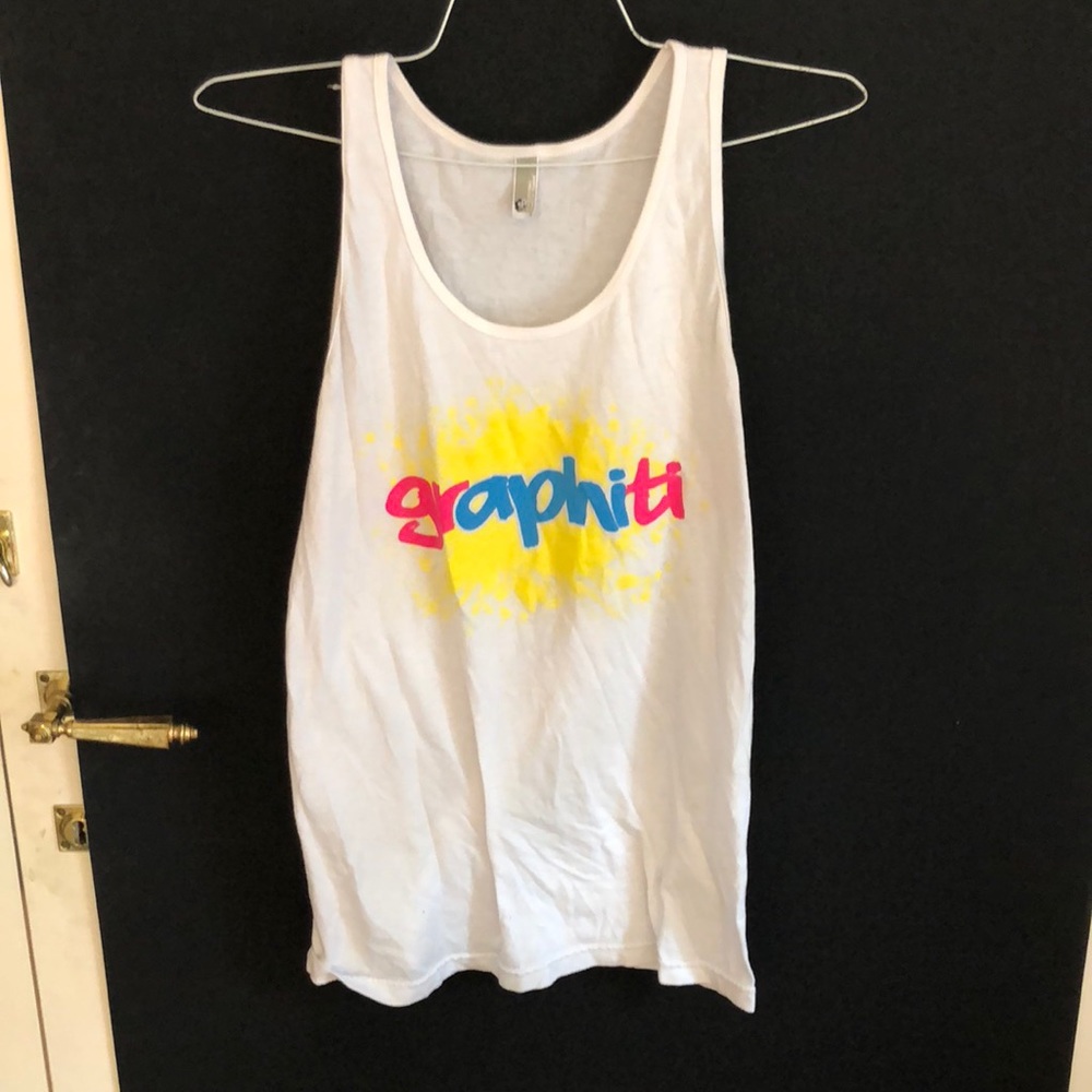 Alpha Phi graffiti tank
